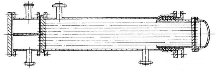 Outside packed heat exchanger